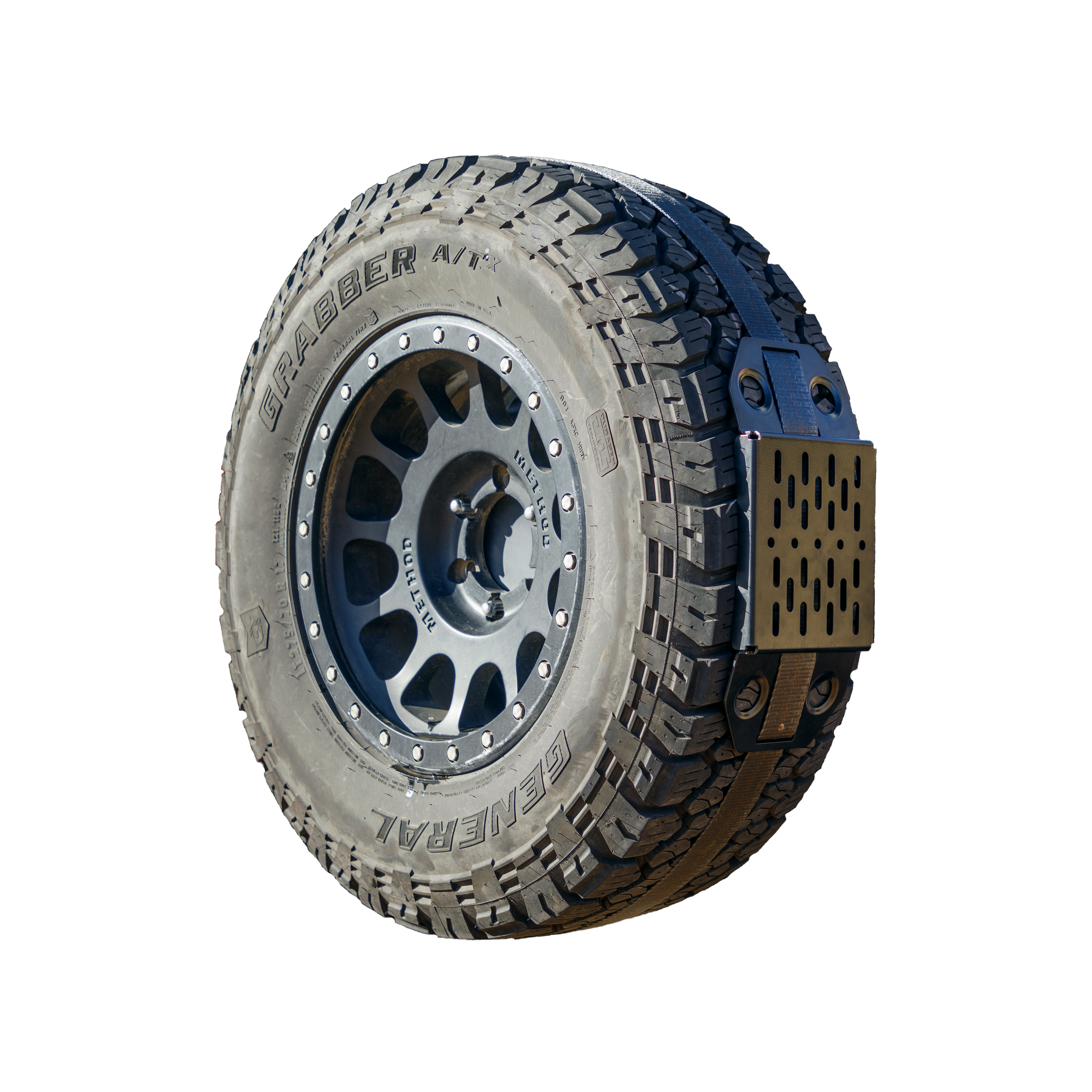 Overland Kitted Spare Tire Accessory Bracket